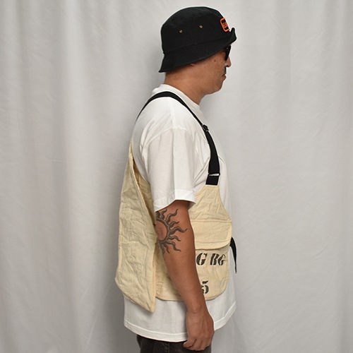 ��Customized Vintage EU Military Duffel Bag Material Hunting Vest��EU�ߥ꥿�꡼ �ϥ�ƥ��󥰥٥��ȡ˥ʥ����� [y-0461]