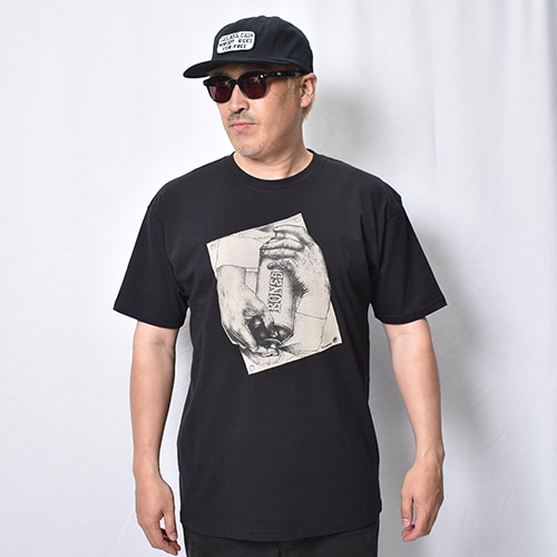 Powell Peralta/Bones Spraying Hands S/S T-Shirt�ʥѥ����� T����ġ˥֥�å� [a-8494]