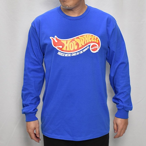Hot Wheels/Logo L/S T-Shirt�ʥۥåȥ������륺 T����ġ˥֥롼 [a-7832]