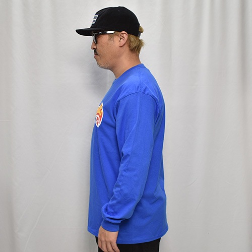 Hot Wheels/Logo L/S T-Shirt�ʥۥåȥ������륺 T����ġ˥֥롼 [a-7832]