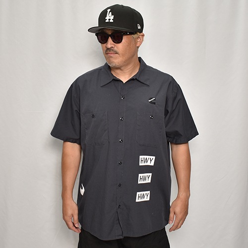 HWY��Us/Limited Hand-Printed S/S Work Shirt�ʥ��������֥�塼�磻�ߥ��� �������ġ˥��㥳����/������XL [y-0288]