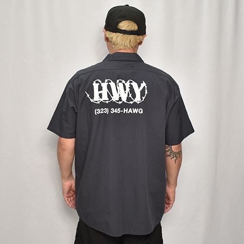 HWY��Us/Limited Hand-Printed S/S Work Shirt�ʥ��������֥�塼�磻�ߥ��� �������ġ˥��㥳����/������XL [y-0288]