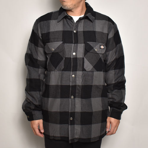 Dickies/Sherpa Lined Flannel Shirt Jacket(�ǥ��å����� �ܥ�����ĥ��㥱�å�)���졼�ߥ֥�å� [a-6778]