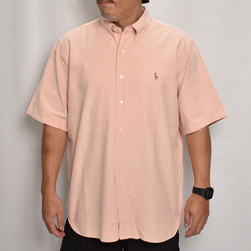 ④【新品】ポロラルフローレン オックスフォード　半袖シャツ　ピンク POLO RALPH LAUREN ラルフローレン ボーイズ Ralph Lauren 半袖