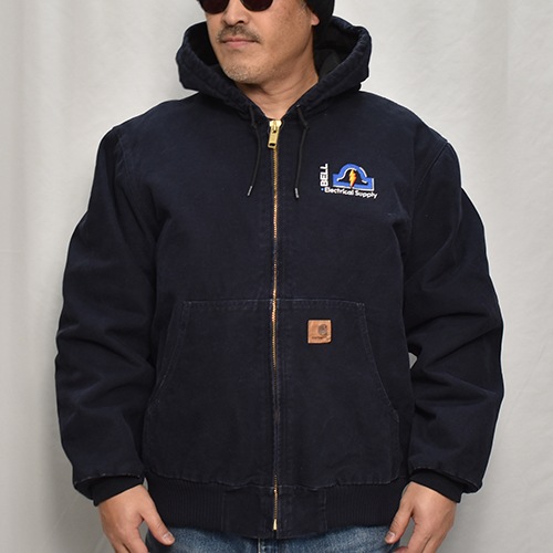 ��Carhartt/Hooded Duck Active Jacket (�����ϡ��� �ա��ɥ��㥱�å�)�֥�å�/������L [y-0867]