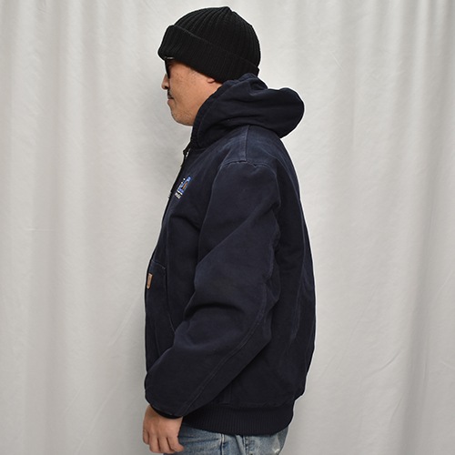 ��Carhartt/Hooded Duck Active Jacket (�����ϡ��� �ա��ɥ��㥱�å�)�֥�å�/������L [y-0867]