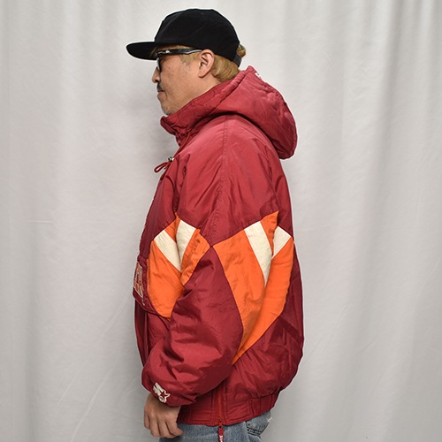 ��90's Vintage Puffer Jacket/Virginia Tech��90's������ơ��� �ѥե������㥱�åȡ˥�åɡߥ����/������XL [y-0912]
