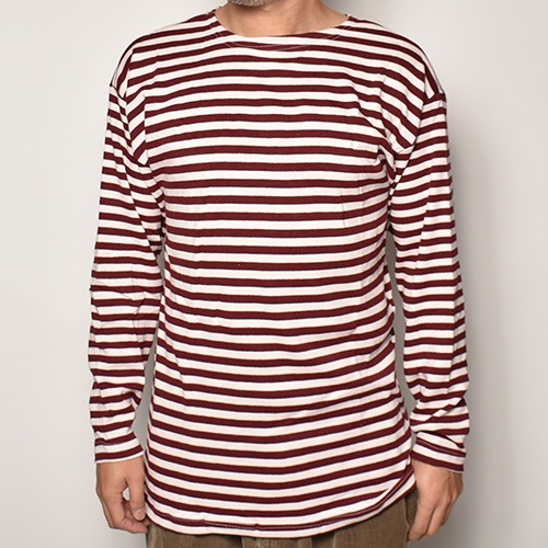 Russian Navy/Border Sweat Shirt/Dead Stock�ʥ�������ͥ��ӡ� �ǥåɥ��ȥå��ܡ������������å�)�С�����ǥ��ߥۥ磻�� [a-1264]