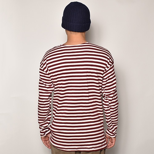 Russian Navy/Border Sweat Shirt/Dead Stock�ʥ�������ͥ��ӡ� �ǥåɥ��ȥå��ܡ������������å�)�С�����ǥ��ߥۥ磻�� [a-1264]