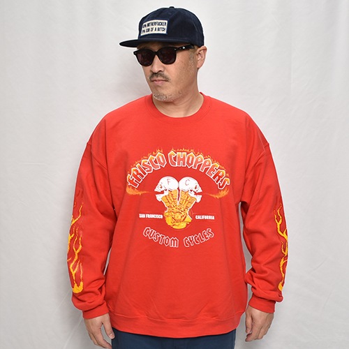 415 Clothing��Us/Frisco Choppers Crewneck Sweatshirt��415���������󥰡ߥ��� �������åȡ˥�åɡߥ�å�/�������� [a-7856]