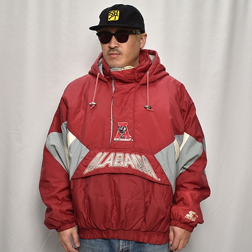 ��90's Vintage Puffer Jacket/Alabama��90's������ơ��� �ѥե������㥱�åȡ˥�åɡߥ��졼/������XL [y-0913]