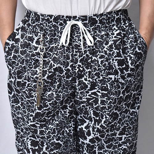 Crack Pattern Easy Pants（クラックイージーパンツ）ブラック