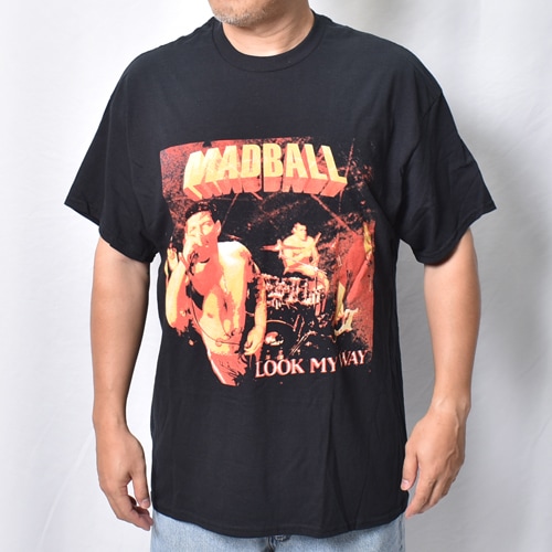 Madball/Look My Way S/S T-Shirt�ʥޥåɥܡ��� ���ե������T����ġ˥֥�å� [a-8595]