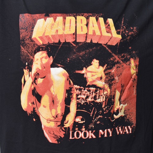 Madball/Look My Way S/S T-Shirt�ʥޥåɥܡ��� ���ե������T����ġ˥֥�å� [a-8595]