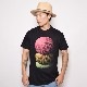 M.C.Escher/Three Spherss Print T-Shirt��M.C.���å��㡼 �ץ���T����ġ˥֥�å� [a-1821]
