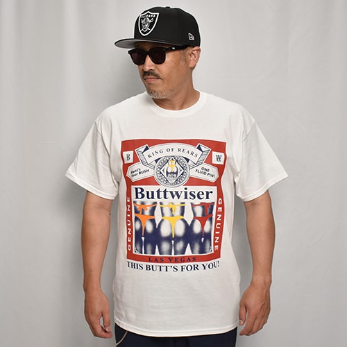 Buttwiser Las Vegas S/S T-Shirt（バットワイザー Tシャツ）ホワイト