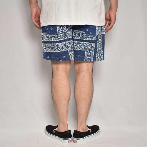 Cross Bandana Patterned Easy Short Pants（クロスバンダナ