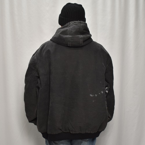 ��Carhartt/Hooded Duck Active Jacket (�����ϡ��� �ա��ɥ��㥱�å�)�֥�å�/������3XL [y-0869]