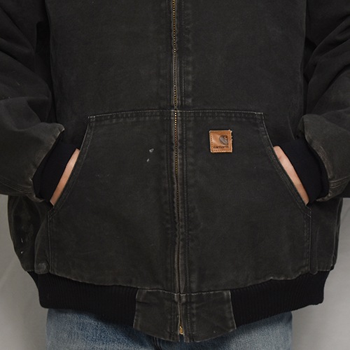 ��Carhartt/Hooded Duck Active Jacket (�����ϡ��� �ա��ɥ��㥱�å�)�֥�å�/������3XL [y-0869]