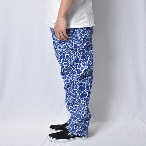Crack Pattern Easy Pants�ʥ���å����������ѥ�ġ˥֥롼�ߥۥ磻�� [a-8432]