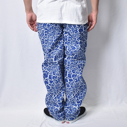 Crack Pattern Easy Pants�ʥ���å����������ѥ�ġ˥֥롼�ߥۥ磻�� [a-8432]