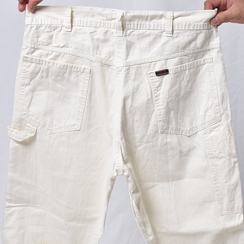 ��Key/White Drill Painter Pants�ʥ��� �ڥ��󥿡��ѥ�ġ˥ۥ磻��/������W33 [y-1175]