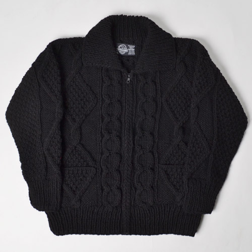 ArtesaniaUS/Full Zip Collared Fisherman Knit(ƥ˥ߥ եå㡼ޥ˥å)֥å [n-8607]