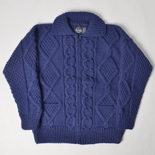 ArtesaniaUS/Full Zip Collared Fisherman Knit(ƥ˥ߥ եå㡼ޥ˥å)֥롼 [n-8606]