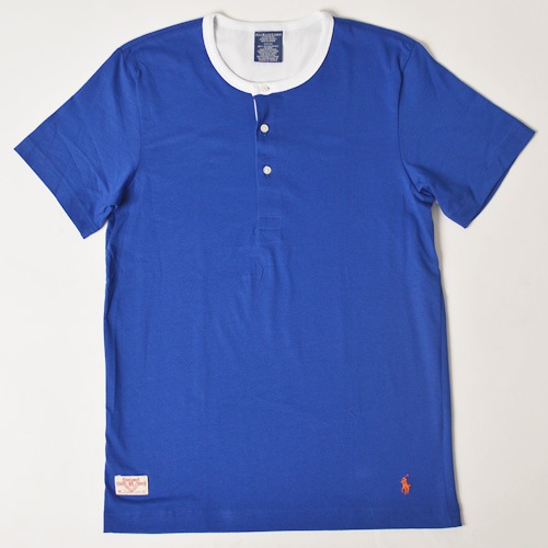 Ralph Lauren/Henly Neck T-shirt�ʥ��ե������ �إ�꡼�ͥå�T����ġ˥֥롼�ߥۥ磻�� [n-9138]