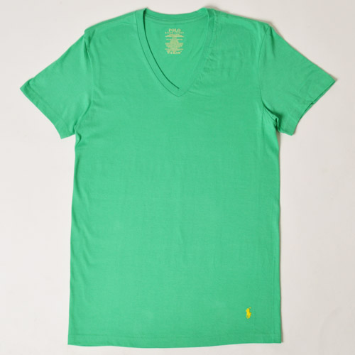 Ralph Lauren/Classic Cotton V-neck T-shirt�ʥ��ե������ V�ͥå�T����ġ˥��꡼�� [n-9156]