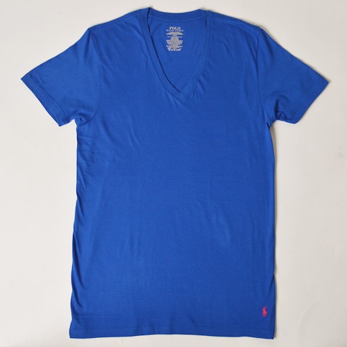 Ralph Lauren/Classic Cotton V-neck T-shirt�ʥ��ե������ V�ͥå�T����ġ˥������֥롼 [n-9160]
