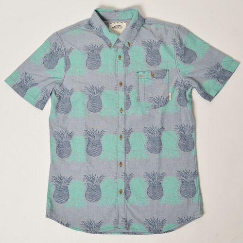 Vans/Rusden Pineappel S/S ShirtʥХ S/Sġ˥֥졼֥롼 [n-9190]