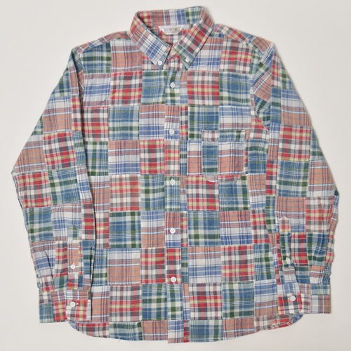 Five Brother/Check Patchwork B.D. Shirts(�ե����֥֥饶�� �����å��ѥå���������)��åɡߥ֥롼 [n-9767]