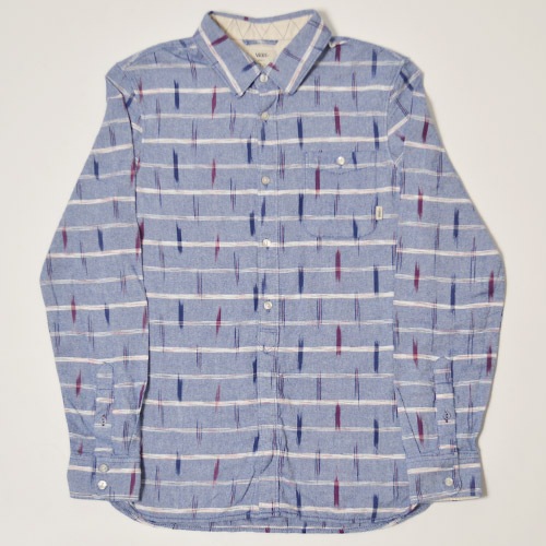 Vans/Travers Ikat Stripe Oxford ShirtsʥХ åȥȥ饤ץåġ˥֥롼 [n-9884]