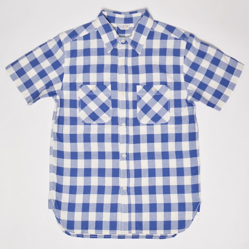 Five Brother/S/S Ox Check Work Shirts(ե֥֥饶 å)֥롼ߥʥ [n-9948]