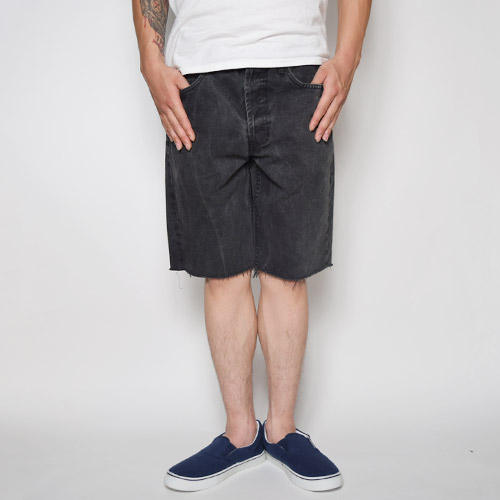 Levi's/501 Cut Off Black Denim Shorts（リーバイス カットオフデニム