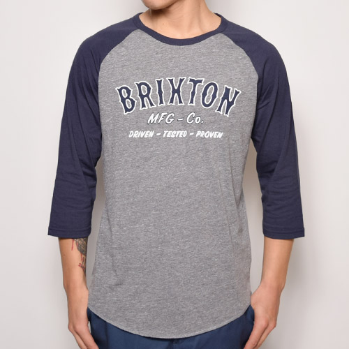 Brixton/Harold 3/4 Sleeve Ragran T-Shirtʥ֥ꥯȥ 饰Tġ˥إ졼ߥͥӡ [a-1193]