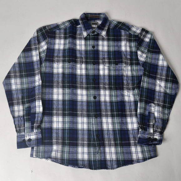 Big Bill/Brawny Flannel Shirt�ʥӥå��ӥ� �ե��ͥ륷��ġ˥ۥ磻�ȡߥ֥롼�ߥ��꡼�� [n-3322]