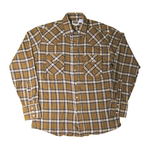 Ely&Walker/Light Flannnel Shirts/Right Brown��Beige [n-3346]