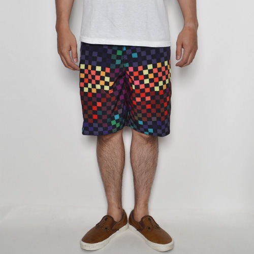 Vans/Era Strech Board Shorts�ʥХ� �ܡ��ɥ��硼�ġ˥֥�å��ߥޥ�������å��� [n-8283]