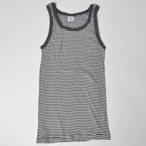 argue ボーダー タンクトップ グレー Miller×US/Border Rib Tank