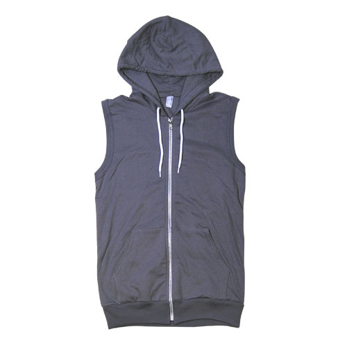 American Apparel/Sleeveless Zip Hoody�ʥ���ꥫ�󥢥ѥ�� �Ρ����꡼�֥ѡ������˥��졼 [n-4493]
