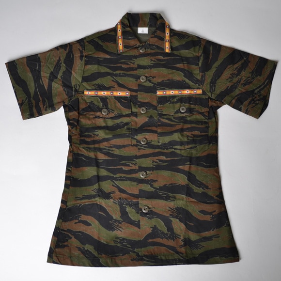 US ARMYUS/S/S Tyrolean Tiger Camo Utility ShirtUSߡ ꥢ 桼ƥƥġ˥ [n-6892]