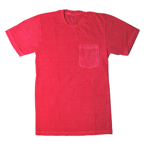 American Apparel��US/Pigment Dye Pocket T-Shirt�ʥ���ꥫ�󥢥ѥ�� T����ġ˥�å� [n-3877]