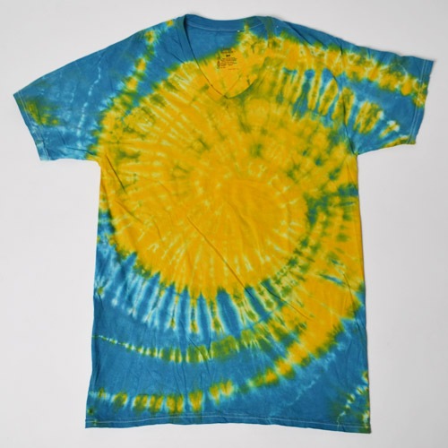 Hanes��US/S/S Tie Dye V-Neck T-Shirt�ʥإ��� V�ͥå�T����ġ˥֥롼�ߥ������� [n-8340]
