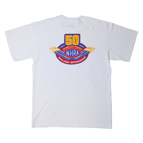 NHRA/50th Anniversary T-shirt�ʥ��̥����������륨��T����ġ˥ۥ磻�� [n-4083]