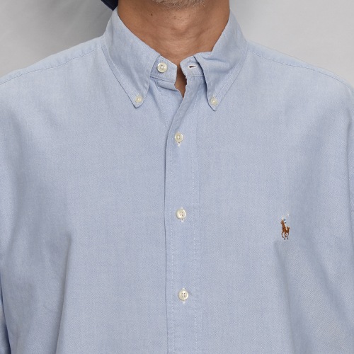 Polo Ralph Lauren/S/S B.D. Oxford Shirtʥե åեɥġ˥饤ȥ֥롼/L [z-9131]