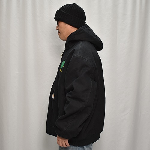 ��Carhartt/Hooded Duck Active Jacket (�����ϡ��� �ա��ɥ��㥱�å�)�֥�å�/������2XL [y-0870]
