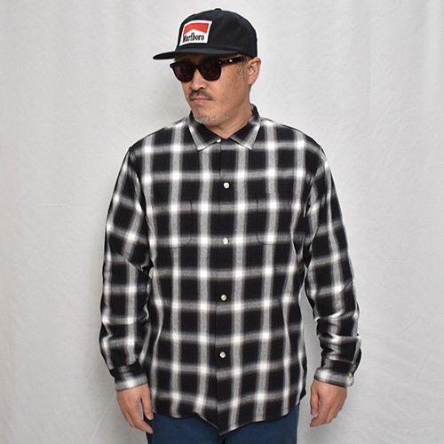 SEAN TOWN★大人気♪CHECK OVERFIT SHIRT_3色 Towncraft×US/Ombre Checked L/S Cotton Shirt(タウンクラフト
