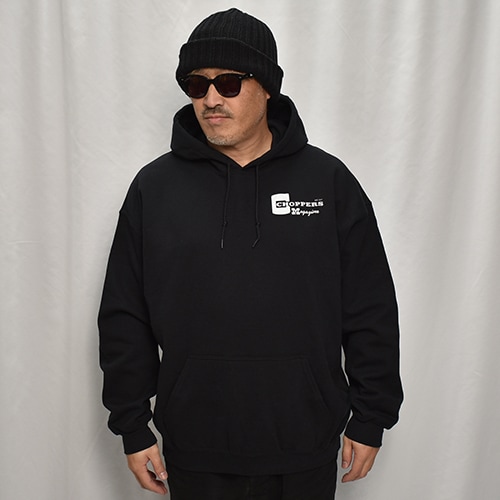Choppers Magazine/Badge Pullover Hoodie�ʥ���åѡ����ޥ����� �ѡ������˥֥�å� [a-8293]